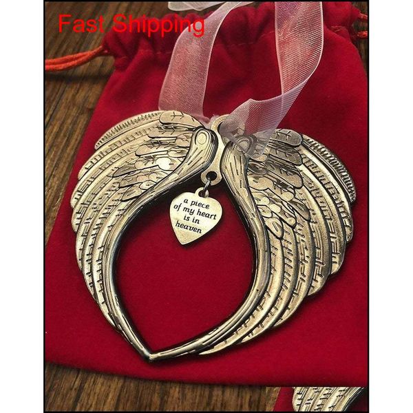 

christmas ornaments angel wings a piece of my heart is in heaven ornament fashion accessories qyllkp nana_shop, Silver