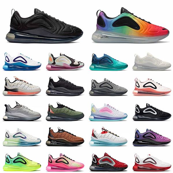 

all black mx 720-818 cushion running shoes mens women be true sea forest volt bubble pack metallic copper 720s trainers sneakers 36-45, White;red