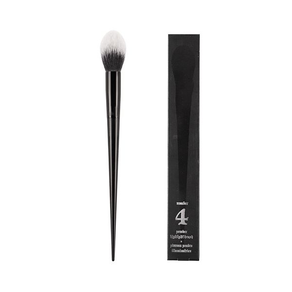 

Powder Highlighter Brush #4 - Black Tapered Fluffy Powder Bronzer Blush Highlighting Makeup Brush Beauty Cosmetics Blender Tool, K4 powder highlighter brush