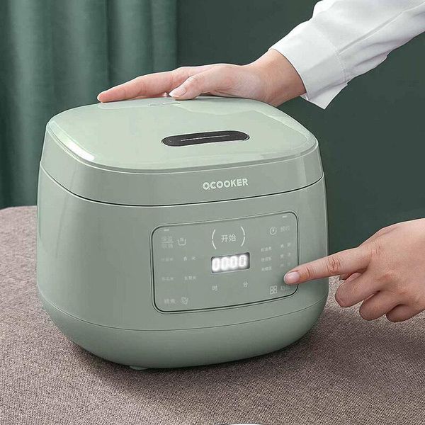 

rice cookers kitchen mini cooker 2l household student dormitory smart reservation ceramic non-stick inner elegant green