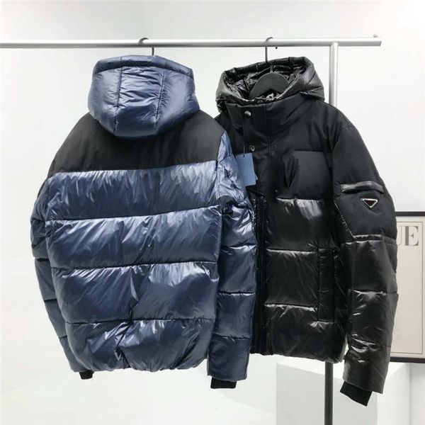 

men's hooded jacket parka sequined pattern sleeve jacket letter zipper and half body special style handsome and charming, Black;brown