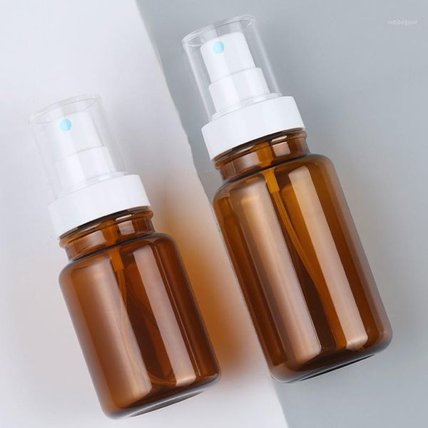 

storage bottles & jars 20pcs 120ml 170ml brown plastic hairdressing water spray empty hair refillable bottle makeup bottletravel container1