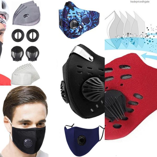 

pm2.5 respirator face with cycling filter mouth valve mask anti dust protective outdoor sports outdo