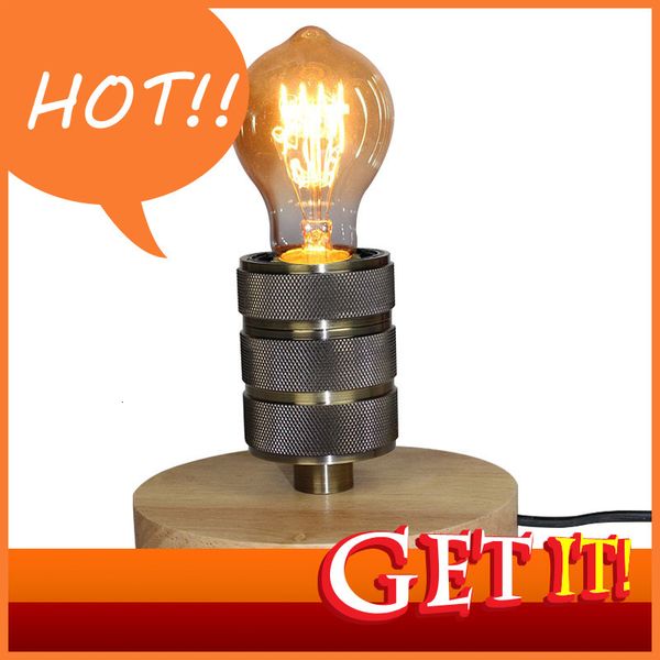 

2021 new table lamps vintage american retro style deskreading study decoration solid wood aluminum material e27 led base holder p5ib