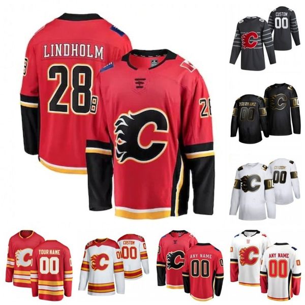 

custom calgary flames tj brodie tobias rieder zac rinaldo buddy robinson alexander yelesin artyom zagidulin 2020 hockey jersey stitched, Black;red