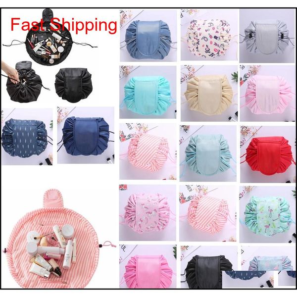 

vely lazy cosmetic bag flamingo unicorn print drawstring bag makeup handbags travel portable cosmetic pouch gga404 30pcs vkdop