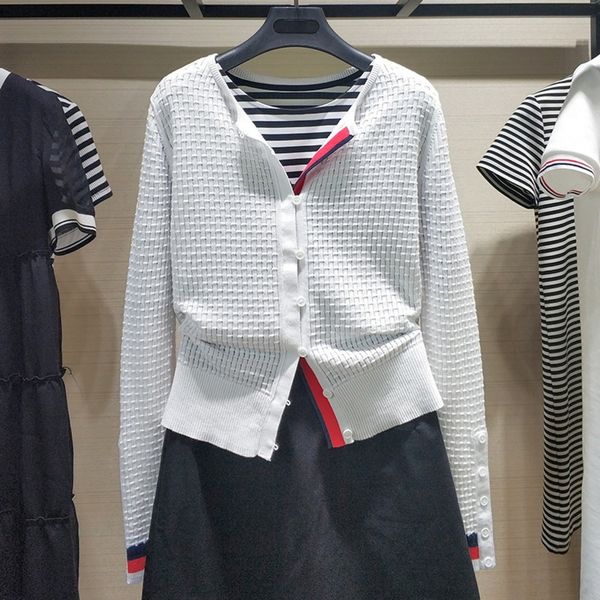 

ngetf professional amashite women's t-shirt jacket slim jacketcardigan women's t-shirt spring 2020 new clip fitting long sleeve ja, White;black