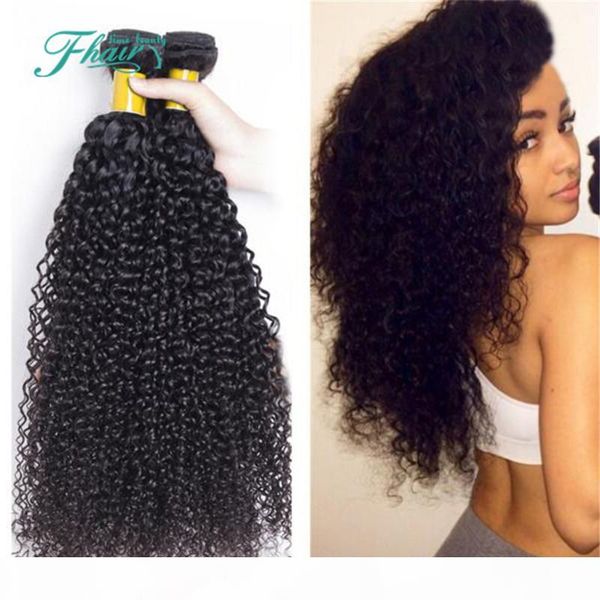 

high products indian hair weave mix length 3 bundles kinky curly human hair weft 10" to 30" beauty hair dhl, Black