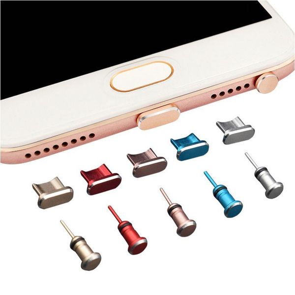 

metal micro usb charging port dust plug android mobile phone charger jack interface ser for samsung oppo htc jllpns