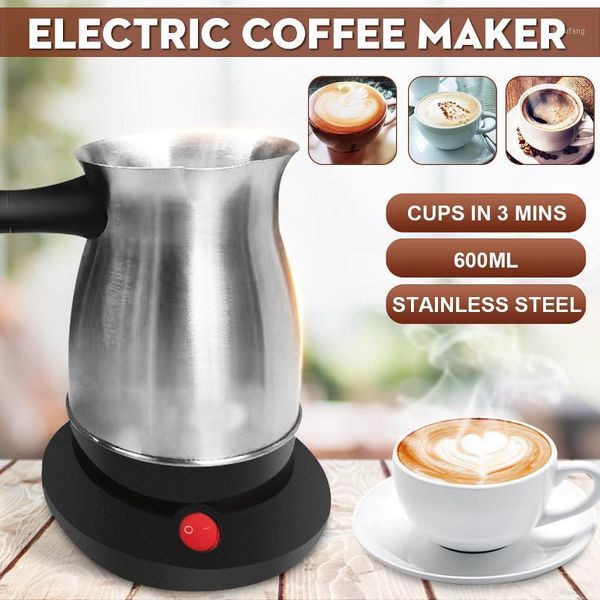 

600w 220v coffee machine 304 stainless steel turkey mocha coffee maker electrical pot kettle for home office1