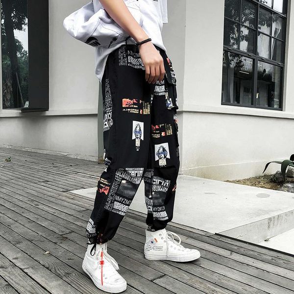 

streetwear men alphabet printing black pocket summer pants 2020 harem joggers harajuku sweatpant hip hop trousers men size 5xl1