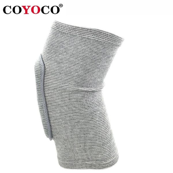 

1 шт губка спорт колено поддержки pad защита coyoco марка высокой эластичностью катание танцы kneeling knee guard теплый серый wmtgql yycolo