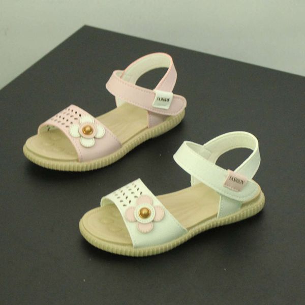 

children's girls' new sandals little summer girl fashion princs cute soft soled lightweight beach sho, Black;red