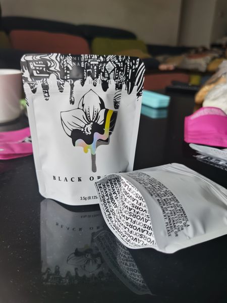 

black orchid wonderbrett sealable mylar bag 10x12.4cm 3.5g childproof edibles plastic zipper package dry herb tobacco flower wmtilq jjxh