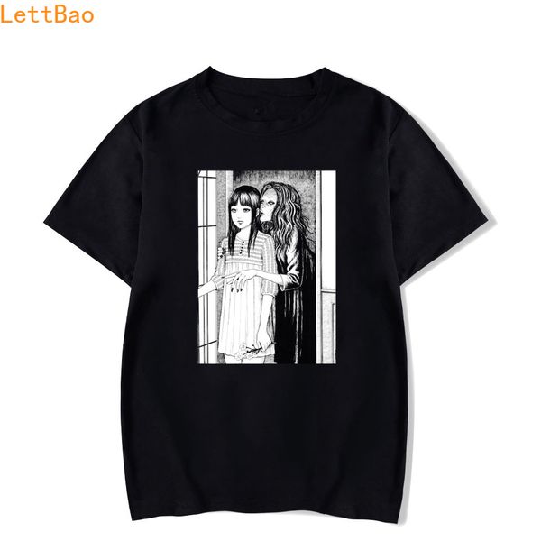 

sport uzumaki t shirt sea horror manga junji ito t-shirt male o neck black short sleeve cotton tee shirt homme streetwear japan anime