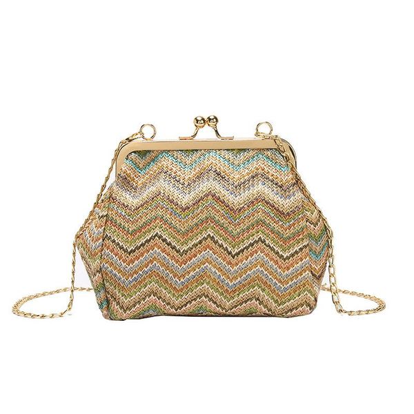 

woven bag beach bag travel 2020 fashion women shoulder new cross body shell-shaped ladies handbags