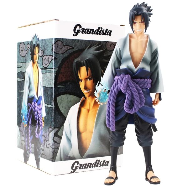

28cm new naruto shippuden grandista shinobi relations uchiha sasuke banpresto figure toys pvc cartoon model collection doll y200421