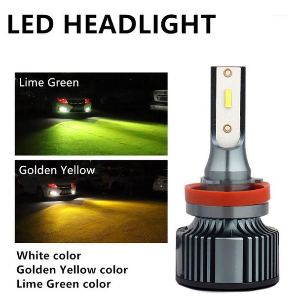 

h4 led h7 h11 h8 hb4 h1 h3 9005 hb3 auto car headlight bulbs 72w 13800lm car csp fog light golden yellow white lime green1