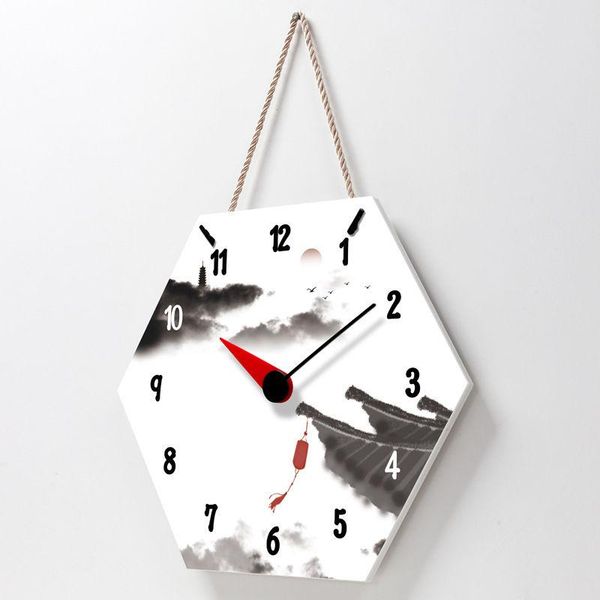 

wall clock living room auspicious new chinese clock store mute creative festive decoration lanyard wall clocks home decor