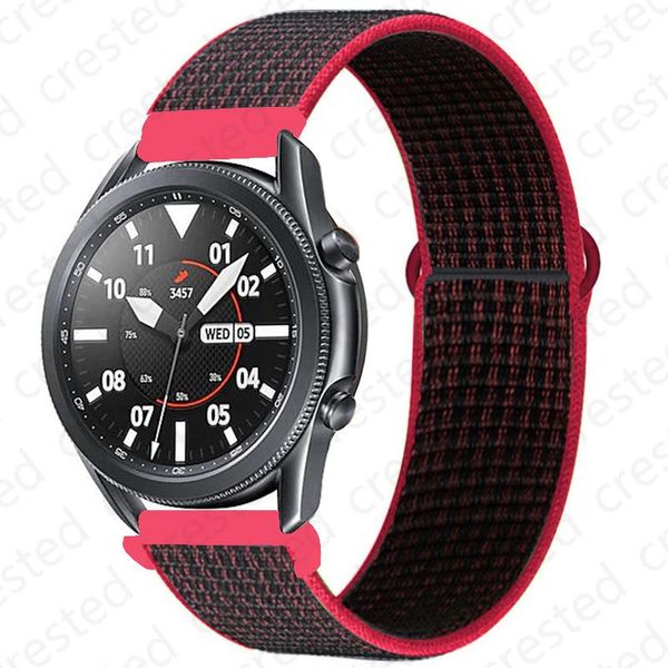 

20/22mm band для galaxy watch 3/46 мм / 42 мм / активный 2 ремешок samsung gear s3 пограничный спортивный нейлон браслет huawei часы gt 2 41