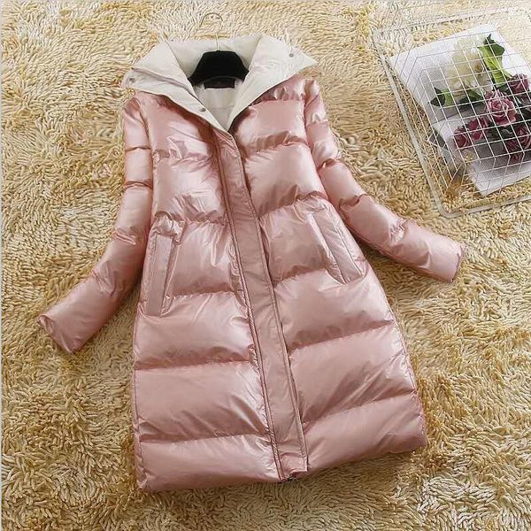 

women pakra new 2021 winter women's jacket long slim stand collar thick warm coats women's jackets black1, Black