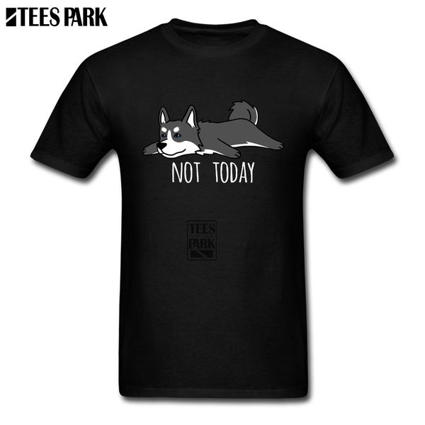 

casual funny not today siberian husky cool t shirts male natural short sleeved man european t shirt sport hooded sweatshirt hoodie