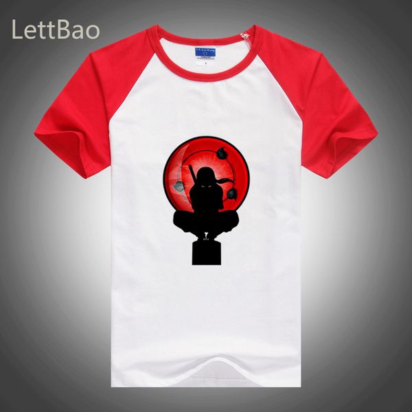 

naruto print men's tshirt short sleeve itachi uchiha red naruto harajuku japanese anime streetwear hooded sweatshirt hoodie men t shirt