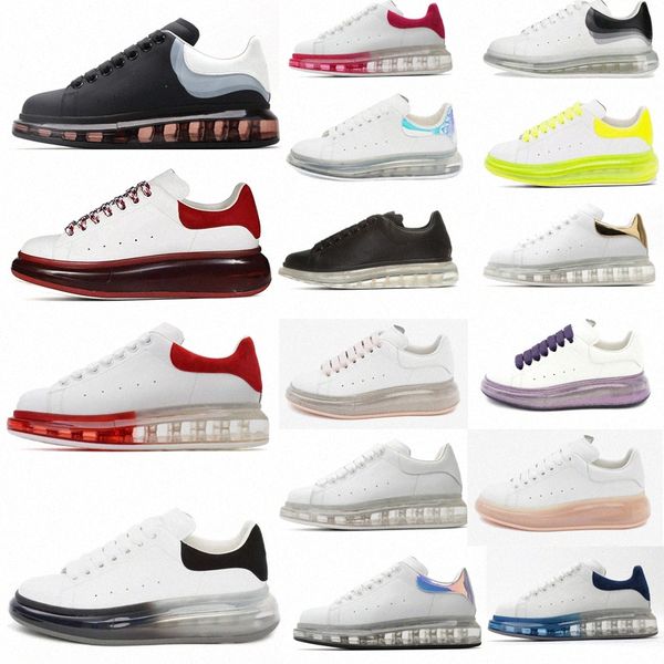

leather sneakers oversiezd espadrilles men women cushioned espadrille flat white platform air cushion sole flats casual shoes j3cz#, Black