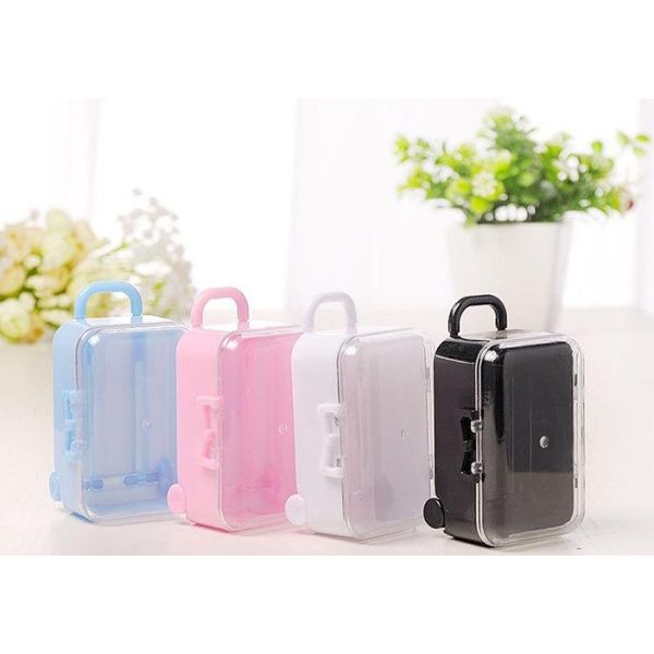 

wedding favor box acrylic plastic clear mini rolling travel suitcase candy box baby shower wedding favors party t jllgmg eatout