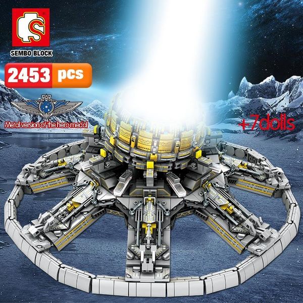 

sembo 2453pcs city technic series building blocks military wandering earth planetary engine bricks toys for children yxlywr xhlove