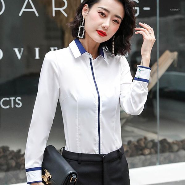 

korean women shirts elegant woman white shirt woman long sleeve blouses shirt plus size 5xl blusas mujer de moda women blouses1