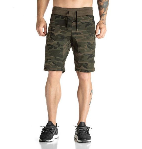 

camouflage mens summer shorts quick dry loose type beach style soft and breathable 5 cent pants, Black