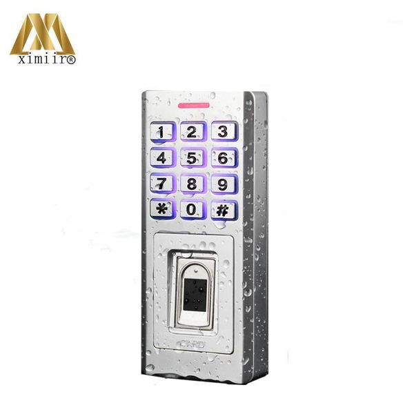 

biometric door access control metal keypad ip68 waterproof kf5 fingerprint standalone access controller finger+card+password1