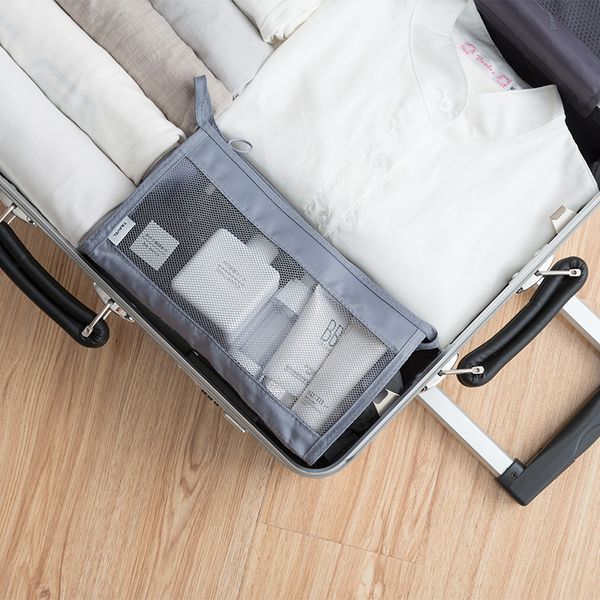 

women's portable waterproof travel men's portable outdoor bag contracted. bag cosmetic hilfu, Red;black