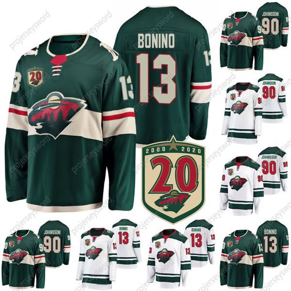 

миннесота уайлд 20 лет со дня ник бонино джерси маркус йоханссон мат robson паризе кевин фиала мейсон шоу брэд хант сутер, Black;red