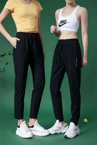 

bidqz 2020 men's and women's same mint lime quick-drying summer breathable pants casual pants black pagoda boxed fresh casual high, Blue