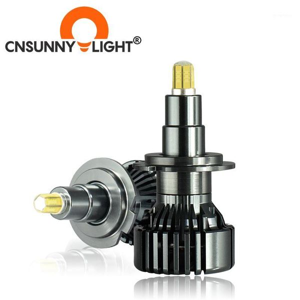 

cnsunnylight h1 h7 h11 led 90w/pair projector lens car headlight h8 h9 9012 hir2 9005 9006 3 4 canbus bulb 360 6000k light1