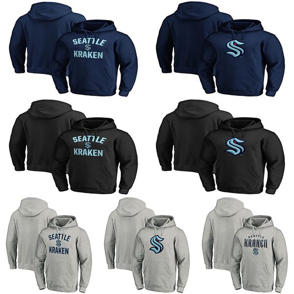 

men's seattle kraken hoodie hooded pullover hockey jerseys 100% embroidery double stitched jerseys shirt good quality custom jersey, Red