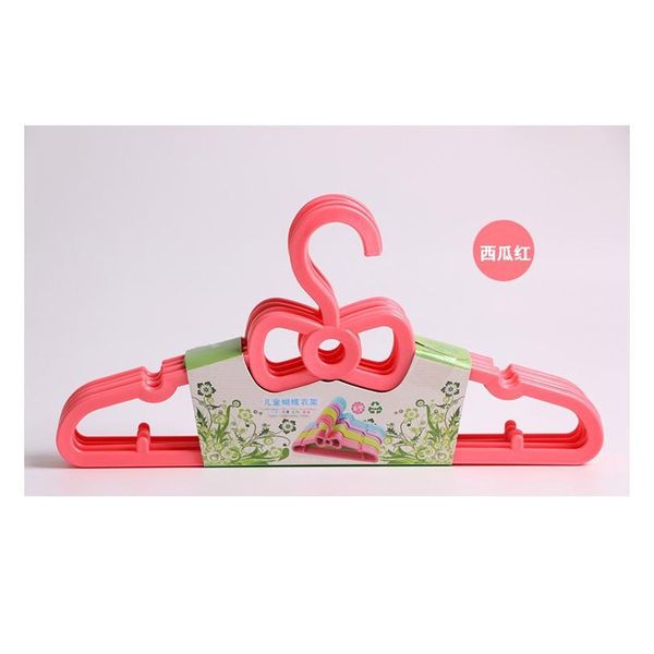 

20pcs/lot 28cm new baby bowknot hanger child hangers plastic kids clothes racks hangers for bbyccd