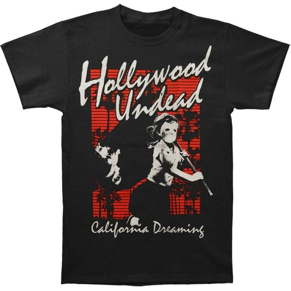 

hollywood undead mens dreaming sunset t-shirt black sport hooded sweatshirt hoodie