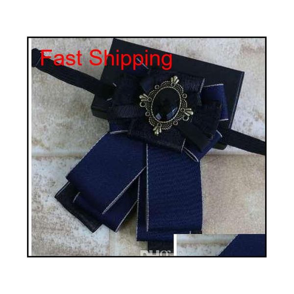 

new business wedding party collar neck wear cravat accessories casual groom rhi qylsxy queen66, Black;gray