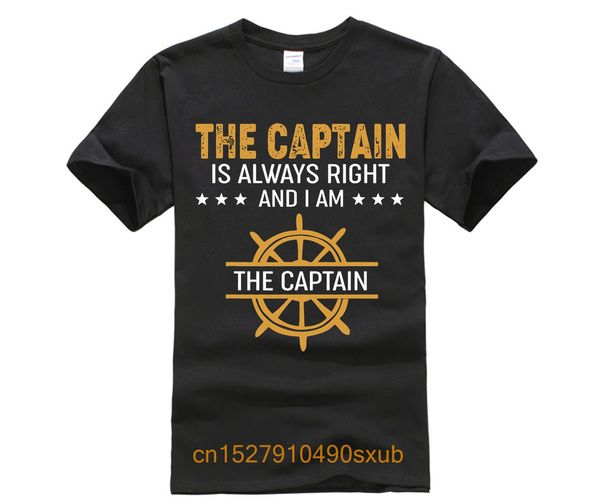 

summer fashion street short sleeve the captain is always right and i am the captain black version sport hooded sweatshirt hoodie t shirt