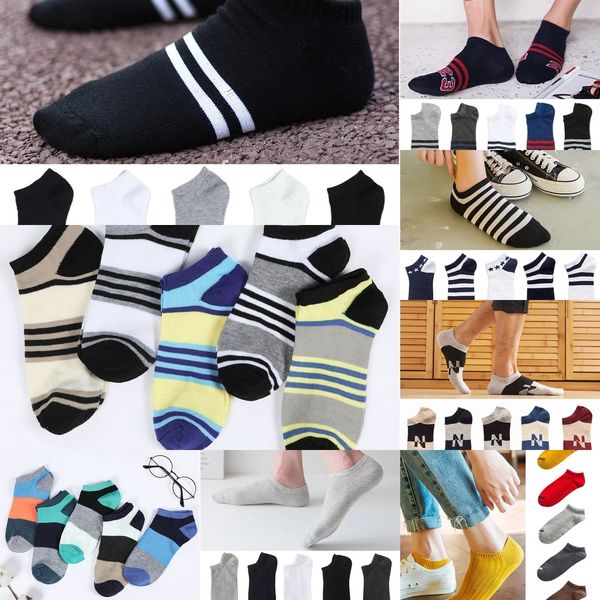 

br9qj low cost summer socks light socksmen's nbwr breathable boat men's thick stripe color matching boat mouth invisible cotton so, Black