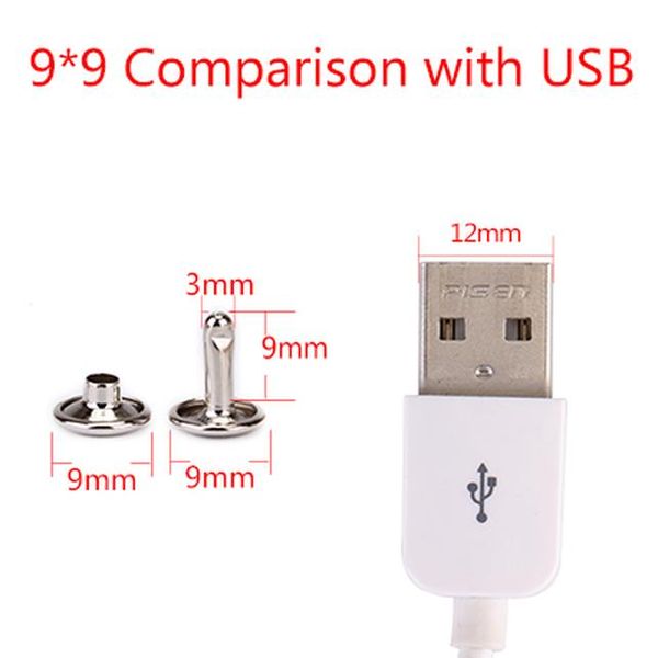 

100шт 9 мм заклепки из металла punk rock style diy сумка обувь колышки из металла изделия из кожи пошив одежды аксессуары wmtink dh_niceshop