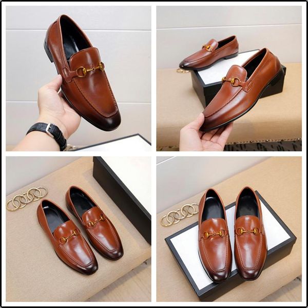

bs luxury brands men's oxford brogues shoes genuine leather black brown pointed toe lace up wedding business men dress formal shoes 11