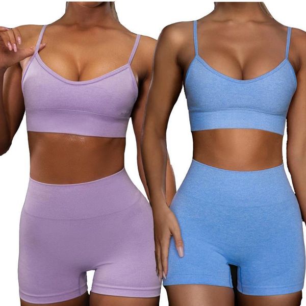 

seamless 2 piece women yoga set gym clothing fitness leggings+cropped bra sport suit women tummy control tracksuit active wear, White;red