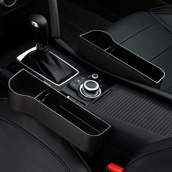 

2020 new car seat slit gap storage boxes catcher box waterproof pocket organizer phone cup holder