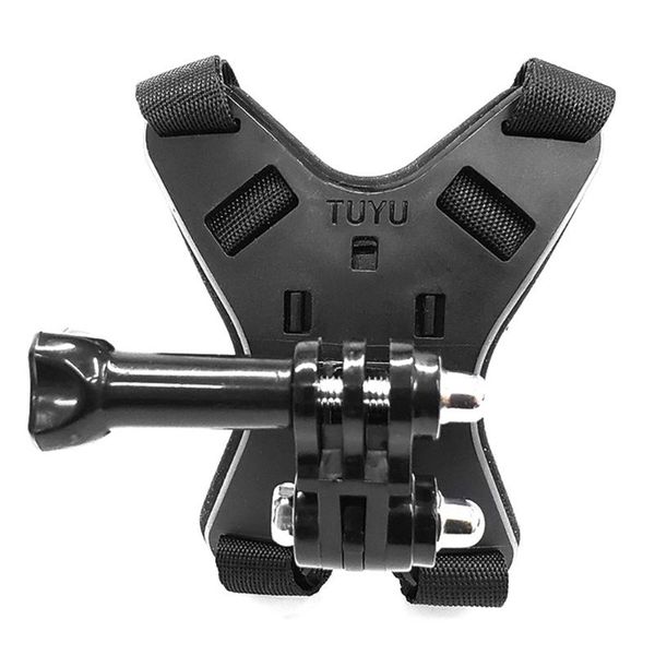 

motorcycle helmet chin mount with frame housing durable safety driving sports strap multifunction for 8 action camera