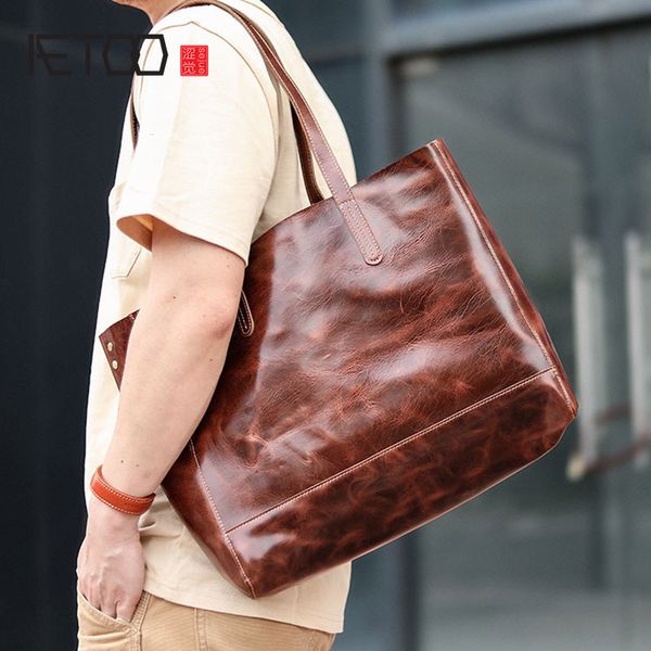 

hbp aetoo leather carry-on shopping bag