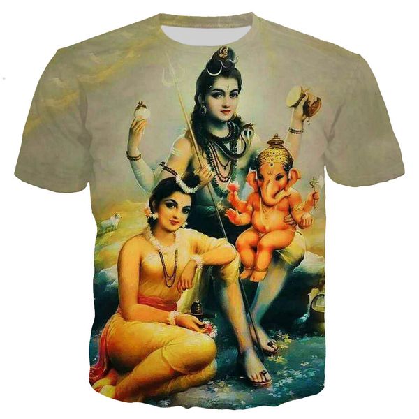 

new cool lord shiva 3d print shirts funny harajuku kawaii men clothing